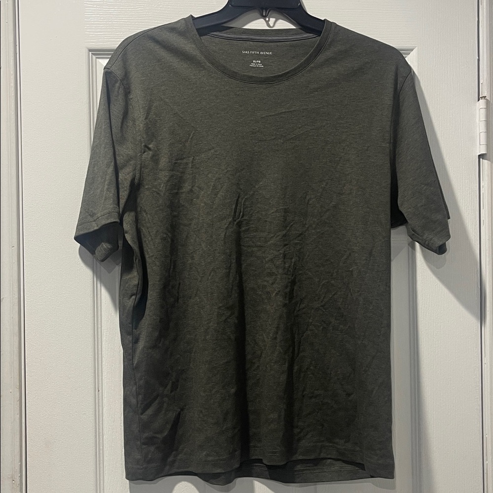Saks Fifth Avenue Dark Olive Tee
